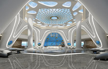 深圳酒店设计中天花的处理一定要得当，影响较大！